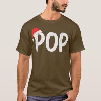 T-shirt Mens Christmas Santa Hat Matching Family Pop Xmas