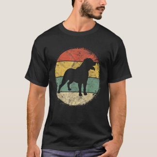 T-shirt Mens Circular Retro Rottweiler Owner Rottie Dad Ro