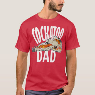 T-shirt Mens Cockatoo Papa Oiseau Amour Cockatoo
