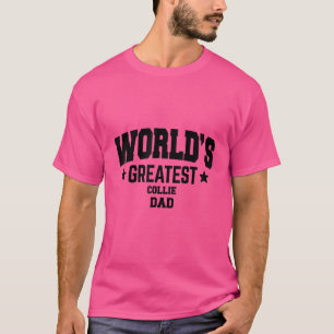 T-shirt Mens Collie Chien Papa
