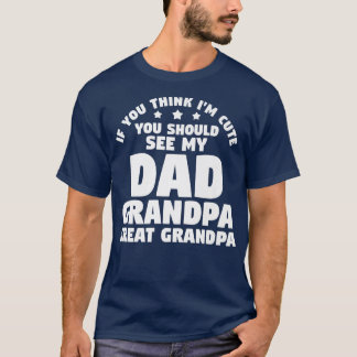 T-shirt Mens Comment ça fait d'être papa grand-père grand-