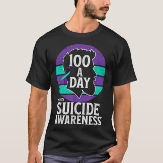 T-shirt Mens Conception de sensibilisation au suicide Mens