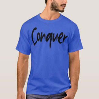 T-shirt Mens CONQUER Salle De Fitness Exercice Bodybuildin