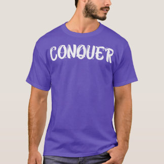 T-shirt Mens CONQUER Salle De Fitness Exercice Bodybuildin