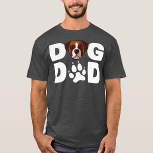 T-shirt Mens Cool Dog Dad Dog Ever Father Boxer Dog Venin