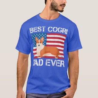 T-shirt Mens Corgi Chien Papa Jamais Amoureux des chiens D