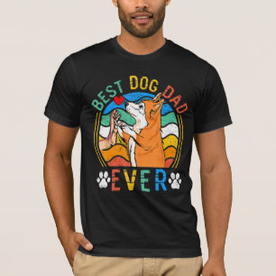 T-shirt Mens Corgi Meilleur Chien Papa Jamais Chien