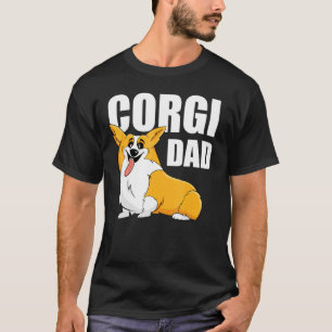 T-shirt Mens Corgi Papa Pembroke Gallois Corgi Graphisme