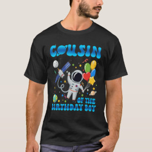 T-shirt Mens Cousin De L'Astronaut Anniversaire Boy Space