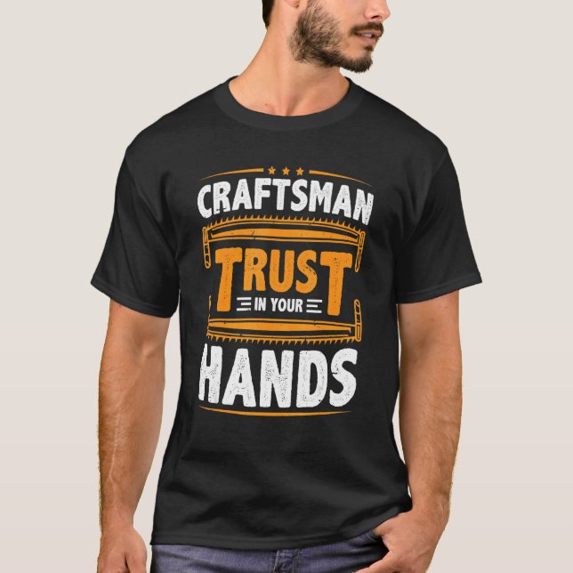 T-shirt Mens Craftsman Trust In Your Hands Electricians (Devant)