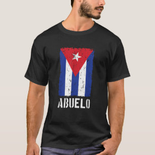T-shirt Mens Cubain Abuelo Cuba Drapeau T Chemise