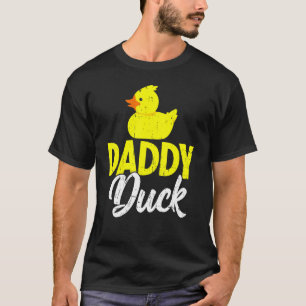 T-shirt Mens Cute Duckling Duckies Daddy Duck D père