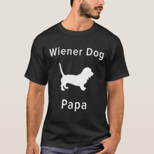 T-shirt Mens Dachshund Papa Dachshund Funny Pour Les Homme