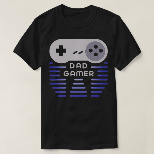 T-shirt Mens Dad Gamer  Retro video gaming design Premium  (Design devant)