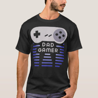 T-shirt Mens Dad Gamer  Retro video gaming design Premium 