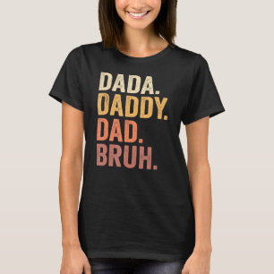 T-shirt Mens Dada À Papa À Papa À Bruh Papa Et Moi Bo