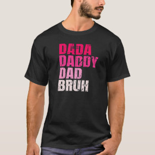 T-shirt Mens Dada Papa Papa Bruh Qui Aime Du Fils Garçons 