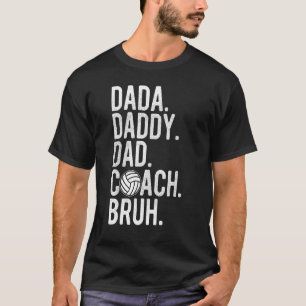 T-shirt Mens Dada Papa Papa Papa Bruh Coach Vintage de vol