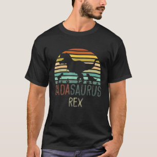 T-shirt Mens Dada Saurus Père Dinosaur T Rex Papa