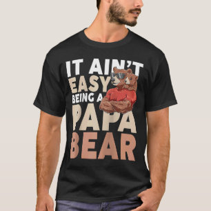 T-shirt Mens Dadabear Papa Bear Idée Lunettes de soleil Pa