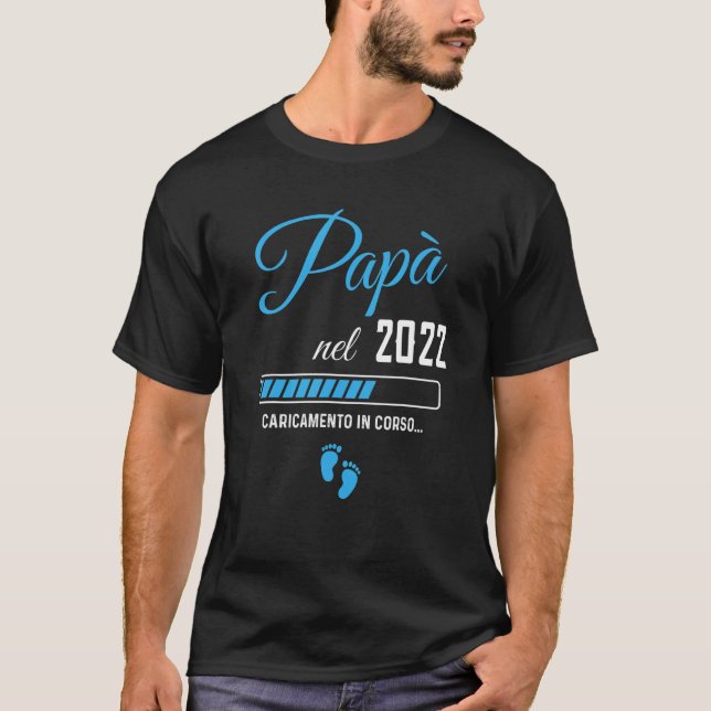 T-shirt Mens Daddy 2022 Loading Newborn Pregnant Pregnancy (Devant)