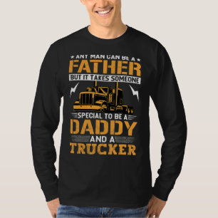T-shirt Mens Daddy Et Un Devis De Camion Semi Truck Driver