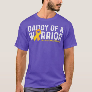 T-shirt Mens Daddy Of A Warrior Chilhood Cancer Awards
