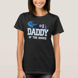 T-shirt Mens Daddy Of Rookie Année 1er Anniversaire Hockey