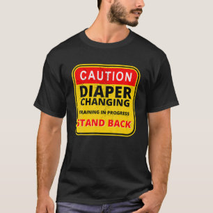 T-shirt Mens Daddy Trousse de couches Nouveau Papa Survie 