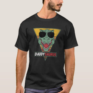 T-shirt Mens Daddysaurus T Rex Dinosaur Funny Daddysaurus