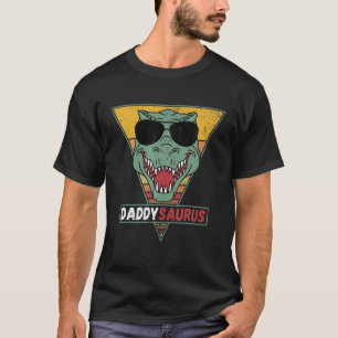 T-shirt Mens Daddysaurus T Rex Dinosaur Funny Daddysaurus