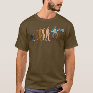 T-shirt Mens Darts évolution nouvelle édition dartboard bi