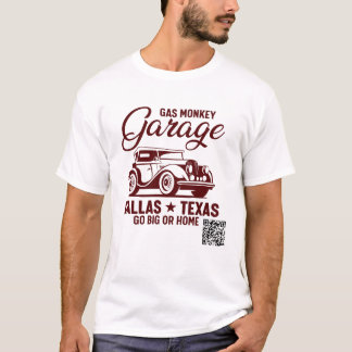 T-shirt Mens de garage pour singe à gaz