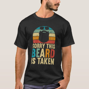 T-shirt Mens Désolé Cette Barbe Est Prise Rétro Valentines