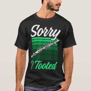 T-shirt Mens Désolé J'Ai Toté Funny Clarinet Player Music