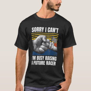 T-shirt Mens Dirt Track Racing Désolé Je Ne Peux Pas M'Occ