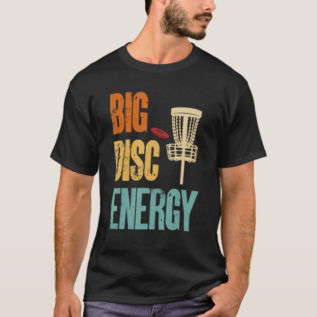 T-shirt Mens  Disc Golf Big Disc Energy 1 (Devant)