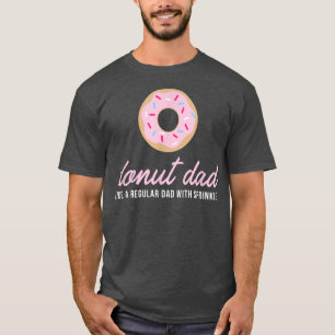 T-shirt Mens Donut dad, Funny Cute Sprinkings Cadeau tenda