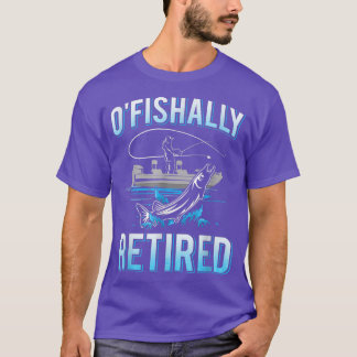 T-shirt Mens Drôle Aiguille Ofish Retraitée Pour Pêche Ret
