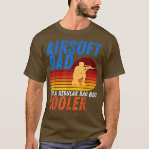 T-shirt Mens Drôle Airsoft Papa Comme un papa régulier mai