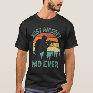 T-shirt Mens Drôle Airsoft Vintage meilleur Airsoft Papa J