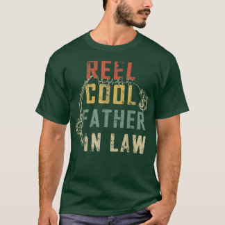 T-shirt Mens Drôle Fête des pères Reel Cool Père en droit
