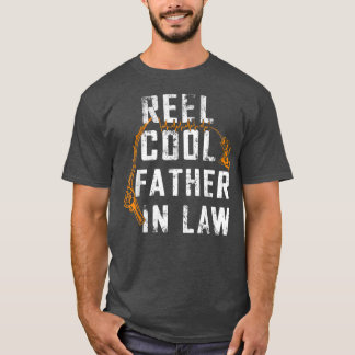 T-shirt Mens Drôle Fête des pères Reel Cool Père En Droit