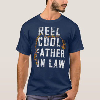 T-shirt Mens Drôle Fête des pères Reel Cool Père En Droit