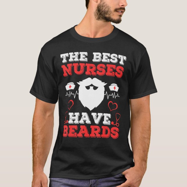 T-shirt Mens Drôle Homme Infirmière Citation Les Meilleure (Devant)