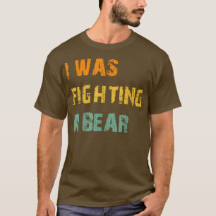 T-shirt Mens Drôle Je Combattais Un Récupération De Blessu