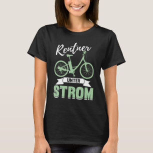 T-shirt Mens E Vélo Mountain Vélo Pensioner sous