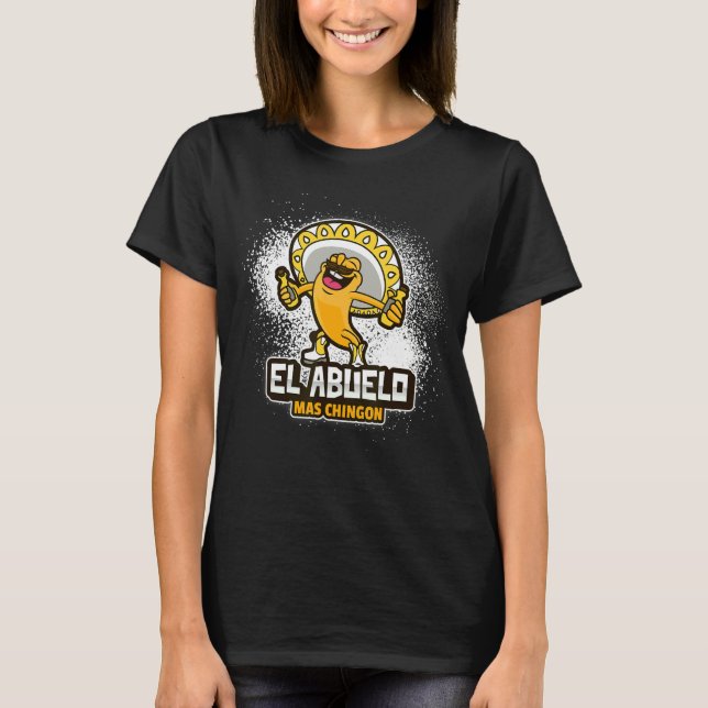 T-shirt Mens El Abuelo Mas Chingon Proud Grandfather (Devant)