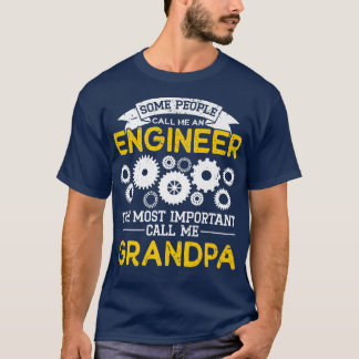 T-shirt Mens Engineering Dad Grandpa Engineer 