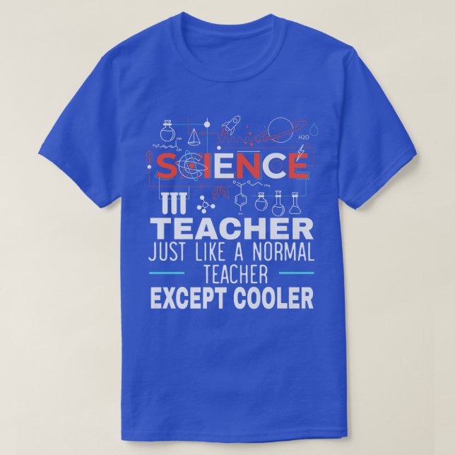 T-shirt Mens Enseignant En Sciences Comme Un Enseignant No (Design devant)
